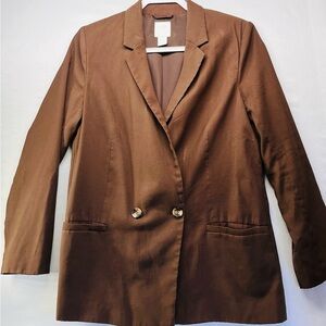 H&M Chocolate Brown Women's Blazer